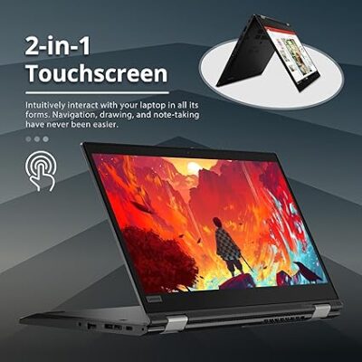 Lenovo Yoga L13 – Intel Core i5 10th Gen | 16GB RAM | 256GB SSD | 13.3” FHD Touchscreen | 2-in-1 Convertible Laptop