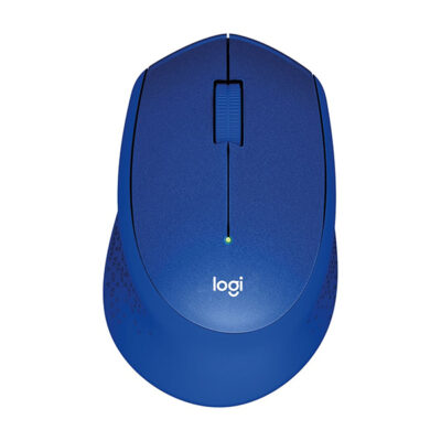 Logitech M331 Silent Wireless Mouse – Red, Ergonomic, Quiet Clicks