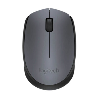 Logitech M171 Wireless Mouse – 2.4GHz, Plug & Play, 12-Month Battery Life – Grey