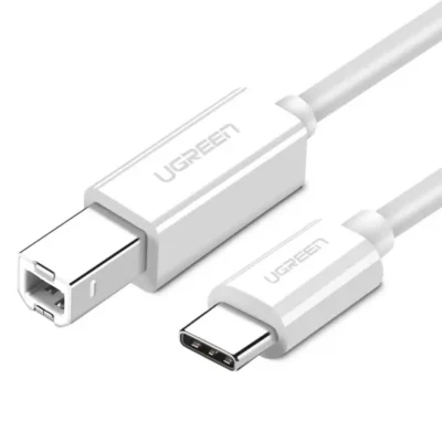 UGREEN USB-C to USB 2.0 Printer Cable – 1.5m (White)