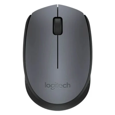 Logitech M171 Wireless Mouse – 2.4GHz, Plug & Play, 12-Month Battery Life – Grey