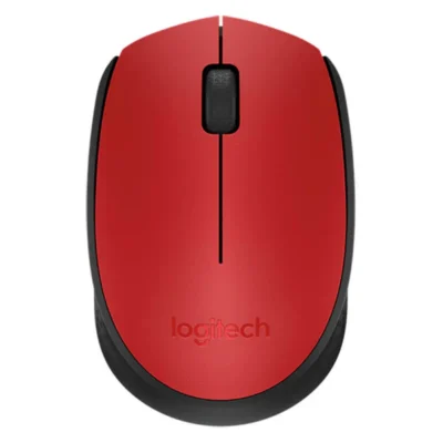 Logitech M171 Wireless Mouse – 2.4GHz, Plug & Play, 12-Month Battery – Red