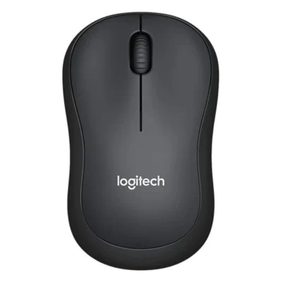 Logitech M221 Silent Wireless Mouse – 2.4GHz, Ultra-Quiet Clicks, 18-Month Battery – Gray