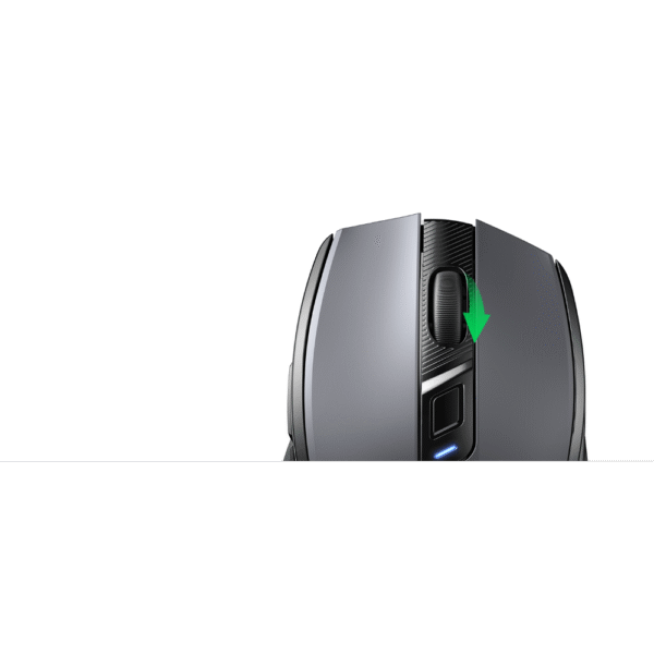 UGREEN Ergonomic Wireless Mouse – Dual Mode (BT 5.0 + 2.4GHz), Silent Click, 4000 DPI, 18-Month Battery – Black - Image 4