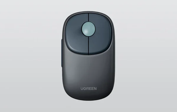 UGREEN FUN+ Wireless Mouse – Dual Mode (Bluetooth + 2.4G), Adjustable 4000 DPI, Rechargeable – Blue, Universal Compatibility - Image 4