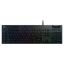 Logitech G813 RGB Mechanical Gaming Keyboard – Low Profile Linear Switch, LIGHTSYNC RGB, Ultra-Thin Design, USB Passthrough, Dedicated Media Controls – Black