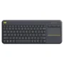 Logitech K400 Plus Wireless Touch Keyboard – Integrated Touchpad, 10m Range, 18-Month Battery Life, Plug & Play for PC/TV