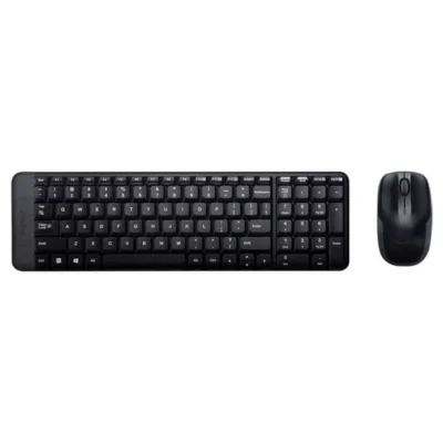 Logitech MK220 Wireless Keyboard and Mouse Combo – Space-Saving Design, 10m Range, Long Battery Life, Plug & Play