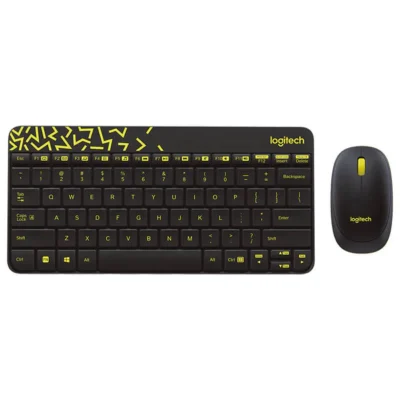 Logitech MK240 Nano Wireless Keyboard and Mouse Combo – Compact, Stylish, Spill-Resistant, 10m Range – Black