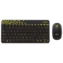 Logitech MK240 Nano Wireless Keyboard and Mouse Combo – Compact, Stylish, Spill-Resistant, 10m Range – Black