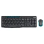 Logitech MK275 Wireless Keyboard & Mouse Combo – 2.4GHz, Unifying Receiver, Long Battery Life – Black/Blue