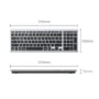 UGREEN Ultra Slim Wireless Keyboard – Dual Mode (Bluetooth 5.0 & 2.4GHz), Quiet Typing, Multi-Device Support, Ergonomic Design – Grey